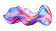 © Nia - gradient purple flow curved on transparent background
