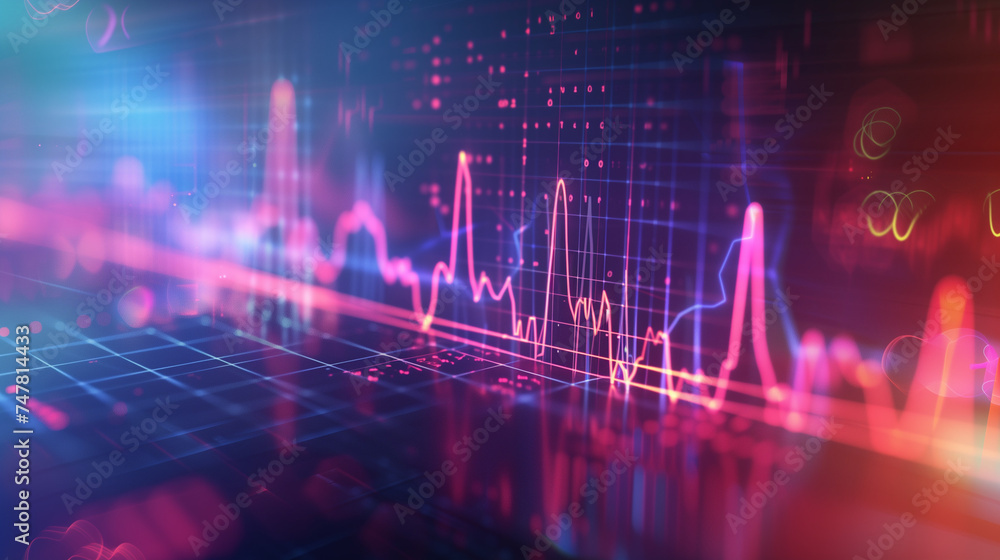 Heartbeat line transforming into a digital AI code, AI role in real ...
