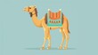A camel is a large, even-toed ungulate with a distinctive hump on its back.