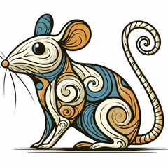 Sticker - cartoon mouse