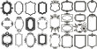 Blank frames of various shapes elegant