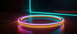 colorful circle of neon lights 27