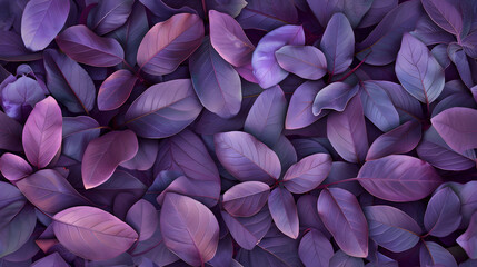  photographic background of lush purple iredescend leaves