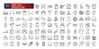 © Rubbble - Set of Bar and Nightclub outline mixology icons. Minimalist thin linear web ui icon set. vector illustration.