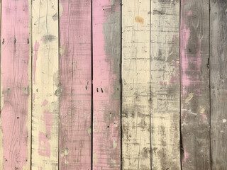 Wall Mural - vertical pink wood background