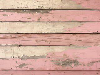 Wall Mural - horizontal pink wood background