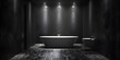 Luxury Bathroom with Modern Black Bathtub,Contemporary Bathroom Interior with Marble Tiles,Modern Luxury Bath with Marble Tile Flooring