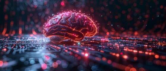 Leinwandbilder - Concept Humans work with artificial intelligence, humans enter command prompts to generate solutions, letting AI help humans solve problems.