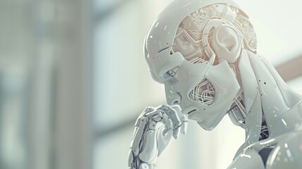 Poster - Machine learning business internet technology concept based on artificial intelligence.