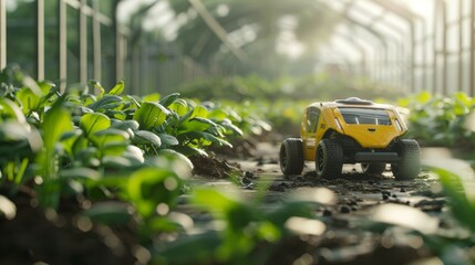 Poster - Future 5G technology working with agriculture farming concept in a robotic and autonomous manner