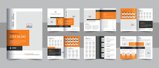 Wall Mural - minimalist product catalogue & creative business product catalog design template layout or furniture