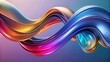 Colorful Vector Abstract Simple Banner with Wave and Liquid Shapes. Modern Graphic Design with Colorful Liquid Element.
