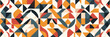 Textile pattern design with bold geometric shapes and a modern aesthetic.
