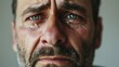 © Anna Zhuk - Portrait of frustrated man crying with tears, expressing deep emotion and vulnerability, capturing the raw and poignant beauty of human emotions
