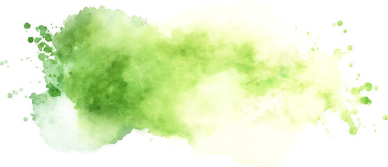 Wall Mural - green stain watercolor