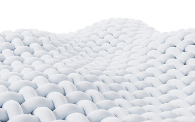 Wave cloth with microscopic detail, 3d rendering.