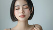 © 447design - 目を閉じている日本人女性,美容,スキンケア