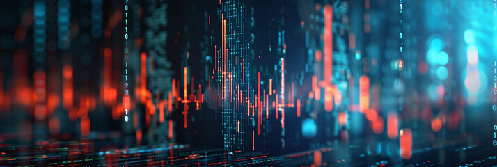 Wall Mural - Abstract background for finance business website banner