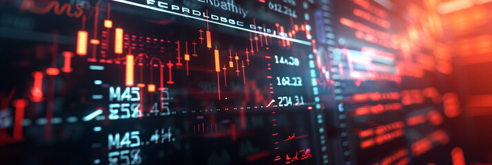 Wall Mural - Abstract background for finance business website banner