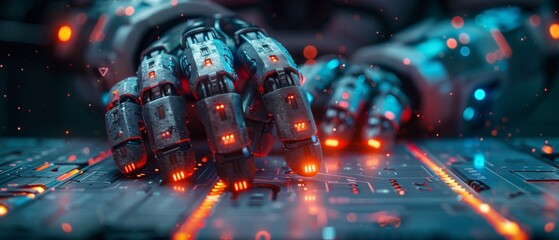 Fototapete - Man using artificial intelligence technology to help and support work for chatbots, chat assistants, generate images, write code, and analyze data using smart robot AI technology
