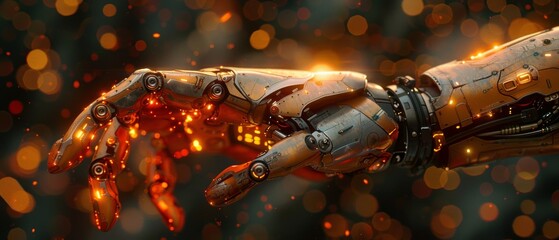 Fototapete - A digital chatbot that gives users access to online information, a robot application, and global connectivity, AI, Artificial Intelligence, innovation, and technology.