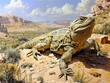 © stardadw007 - Reptiles in their desert domain, a vivid portrayal of adaptation and survival in harsh climates