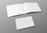 Fototapeta Panele - Realistic 3D Cover Brochure, Book Or Catalog Mock Up