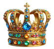 Gorgeous jeweled king crown png queen crown png royal coronation crown png diamond crown png jeweled crown png king crown transparent background