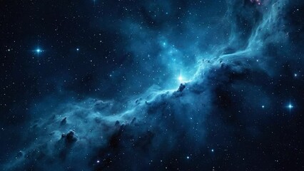 Wall Mural - Space nebula with stars, created with some elements made with generative AI