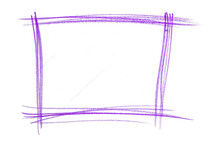 Purple Frame Isolated On Transparent Background