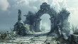 Ancient ruins holding gateways to lost worlds