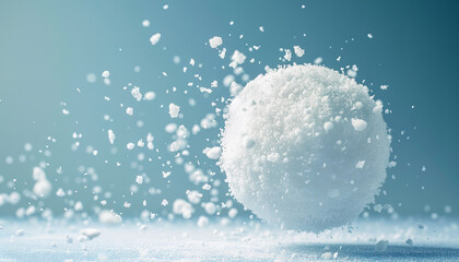 Wall Mural - creative illustration showing the snowball effect of debt accumulation - showcasing effective strate