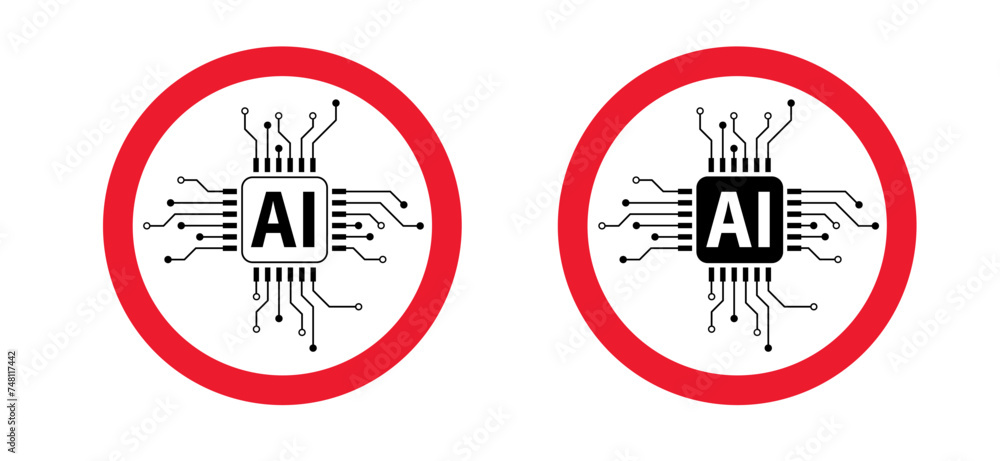 Stop, no AI text, image generator. Forbidden, artificial intelligence ...