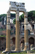 Ancient Roman ruin of an old temple close to the Colosseum in Rome