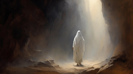 Wall Mural - Empty tomb and grapple with its implications. Jerusalem morning, the empty tomb of Jesus standsas a silent witness to the greatest miracle of all time.