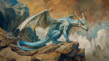 Wall Mural - Dragon Fantasy Art Monster Creature Illustration