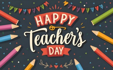 Happy Teachers Day Wishing Card, Poster 