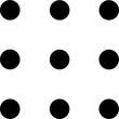Dots Halftone set, Seamless black dots 