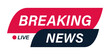 Breaking news logo vector illustration design
