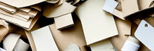 A Pile Of Assorted Paper And Cardboard Materials M