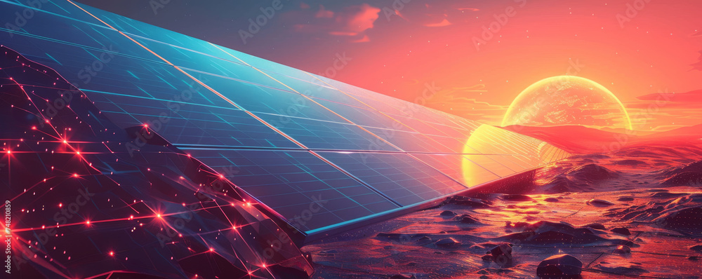 Depict the evolution of solar cell technology through a series of ...