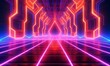 futuristic sci-fi spaceship interior with a futuristic corridor in 
space station with glowing neon lights background and glossy reflective walls and transparent glass