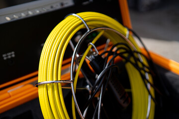 yellow network cable