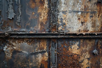 Wall Mural - a close up of a metal wall