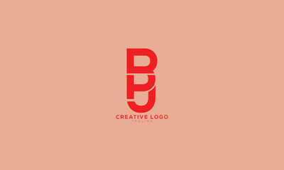 BB BU BPU Abstract initial monogram letter alphabet logo design