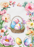 Fototapeta Storczyk - Easter Background