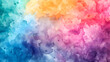 Vibrant Watercolor Bliss: A Breathtaking Rainbow of Colors, Brightening a Soft Background