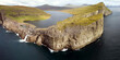 The beautiful scenery of the Faroe islands at Bosdalafossur
