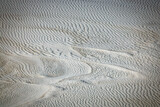 Fototapeta Zachód słońca - White Sands Grooves