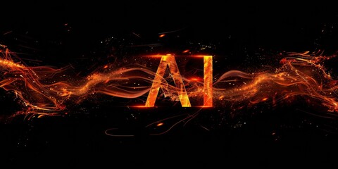 Ai background, artificial intelligence smart technologies wallpaper.